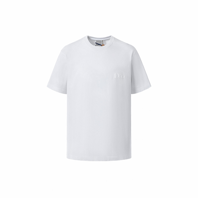 9a+ quality dior chest logo print short sleeve t-shirt